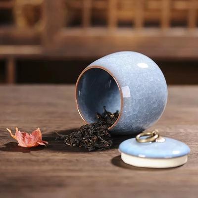 Ceramic Caddies Tea Container Coffee Canister Porcelain Tea Caddy Tea Storage Box Container