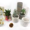 Geometric Round Pattern Gypsum Silicone Molds Storage Box Mold for Making Succulent Plant Pot Flower Pot Candle Holder