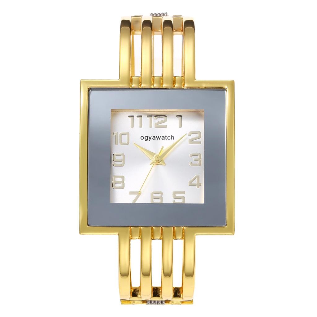 New Fashionable Women's Bangle Watch Ladies' Square Watch Stainless Steel Watch Women Quartz Watches