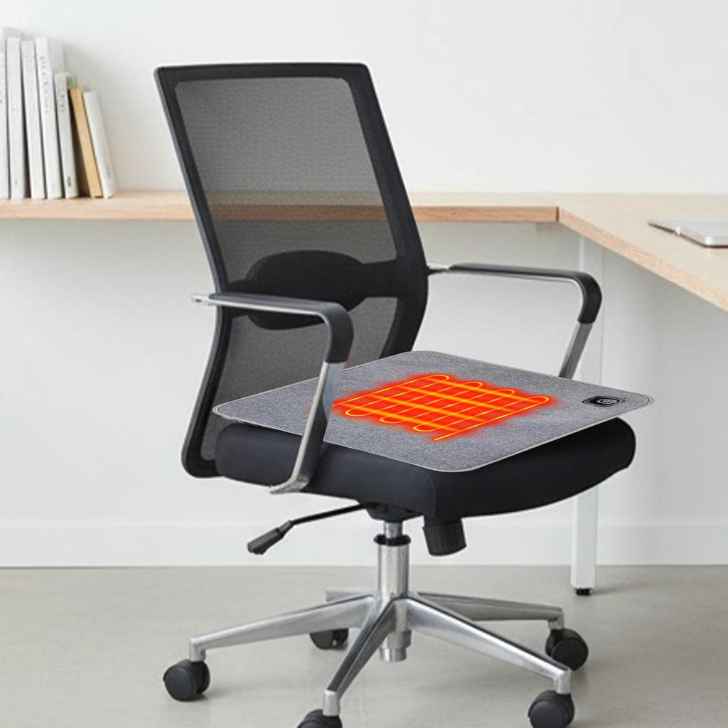 Almofada Aquecida para Assento USB 5V Power Bank Não Incluído Almofada Aquecedora Impermeável Aquecedor de Assento para Inverno Esportes ao Ar Livre Acampamento Pesca