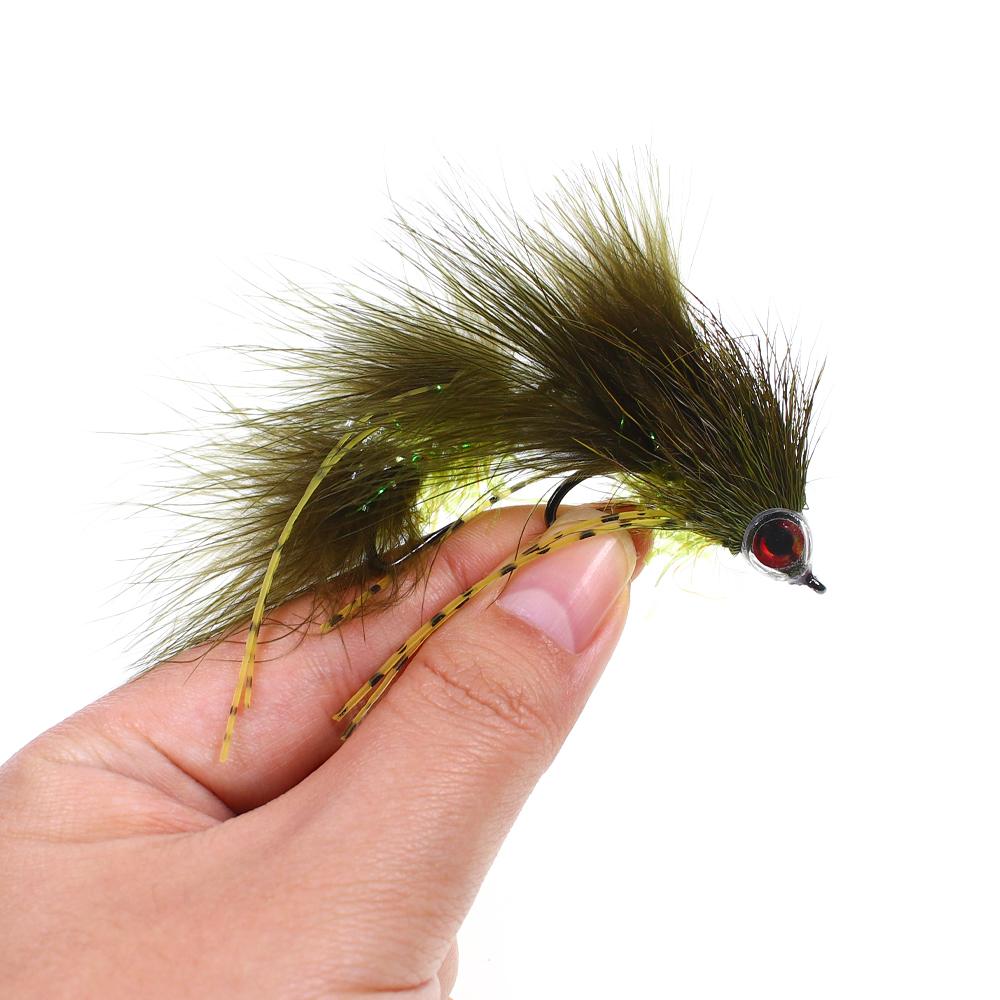 1/4pcs 3D Lifelike Eyes Transparent Fish Mask Articulated Fish Streamers Fly Artificial Bait Fish Pike Muskie Bass Trout Fishing