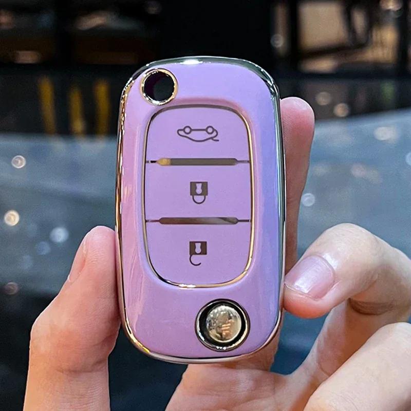 TPU-Schlüsseletui mit 3 Tasten für LADA Vesta Granta XRay Kalina Priora Limousine Sport für Renault Fluence Clio Megane für Mercedes