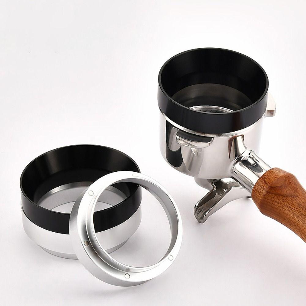 Coffee Powder Funnel Portafilter Aluminum Dosing Ring Coffee Tamper Brewing Bowl Barista Funnel