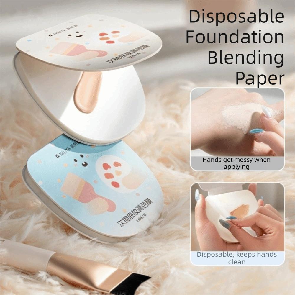 Portable Makeup Color Mixing Paper No-wash Makeup Color Mixing Tools  Makeup Accessories