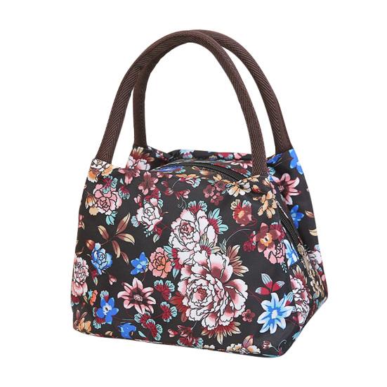 Lunch Bag Portable Large Opening Waterproof Oxford Bento Bag Lightweight Tear-Resistant Work Lunch Carrier for Women Men Hiking Picnic