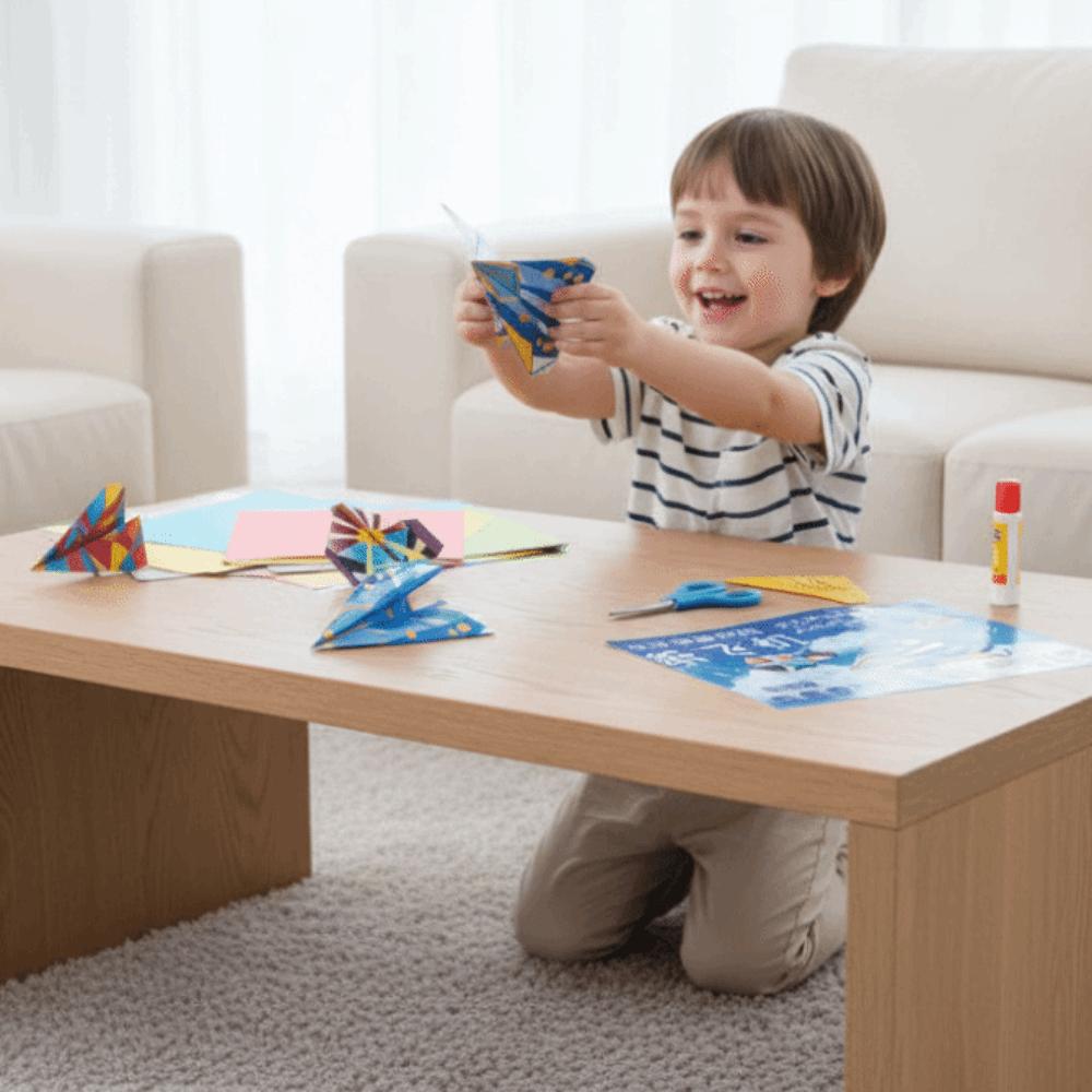 Montessori Airplane Origami Set Art Learning Versatile Paper Aircraft Toy Parent-child interaction