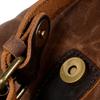 Retro Waxed Canvas Backpack - Men's Trendy Large-Capacity Shoulder Bag for Travel and Student Use.