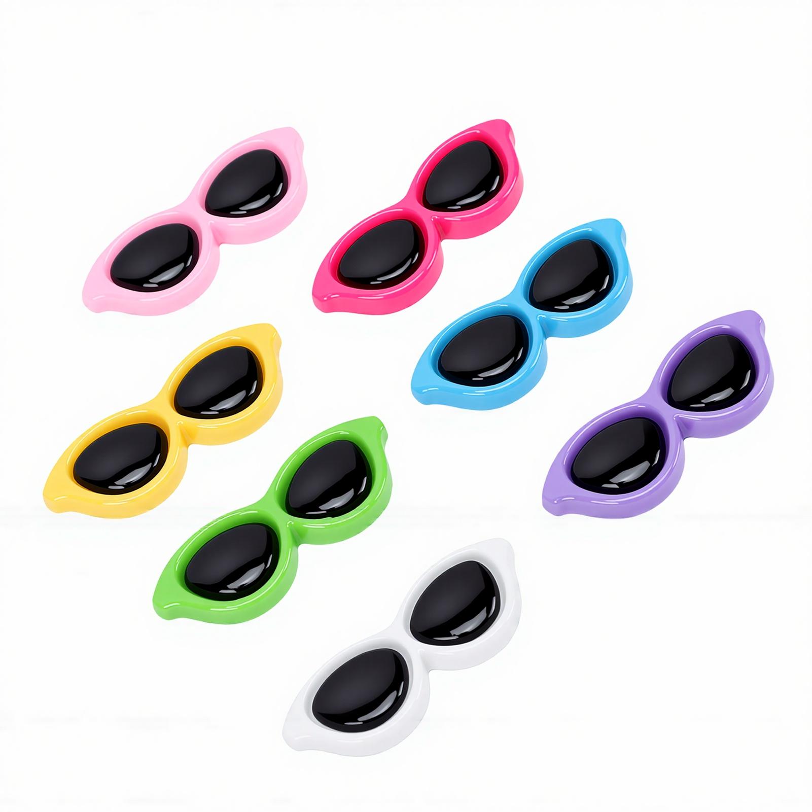 

70PCS Sunglasses Acrylic Eyeglass Decorations for Phone Case Hair Clips Craft Accessories