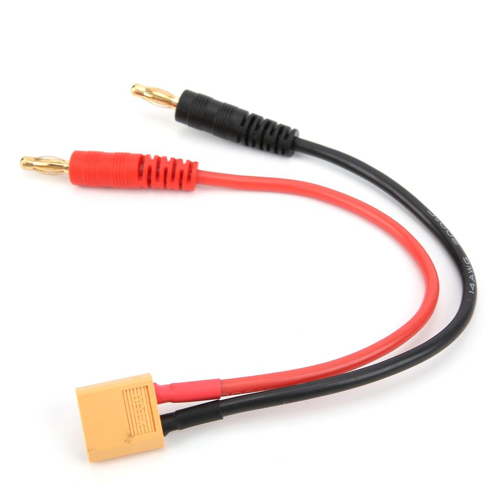 15cm RC Charger Cable XT60 To 4.0mm Banana Plug 14AWG Cable for Lipo Battery Charger