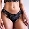 Sexy Eyelashes Lace Panties Women Underwear Low-waist Lingerie Embroidery Breathable Underpants Female G String Intimates