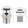 European Style Zinc Alloy & Stainless Steel Pop-up Basin Drain