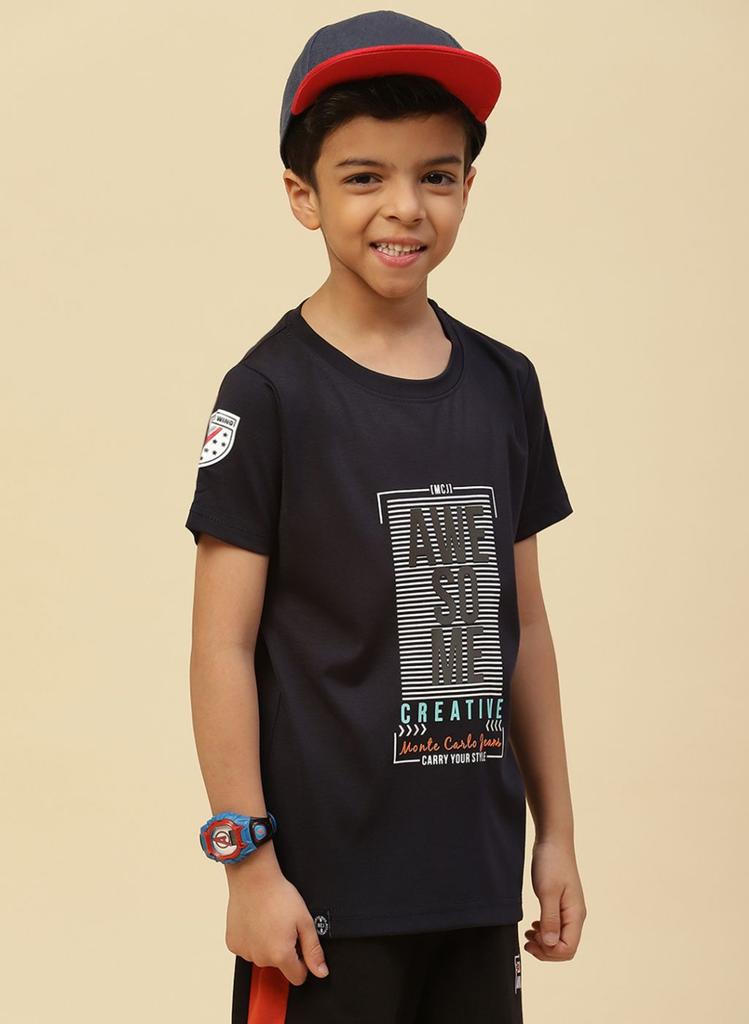 MONTE CARLO Boys Round Neck T-Shirt