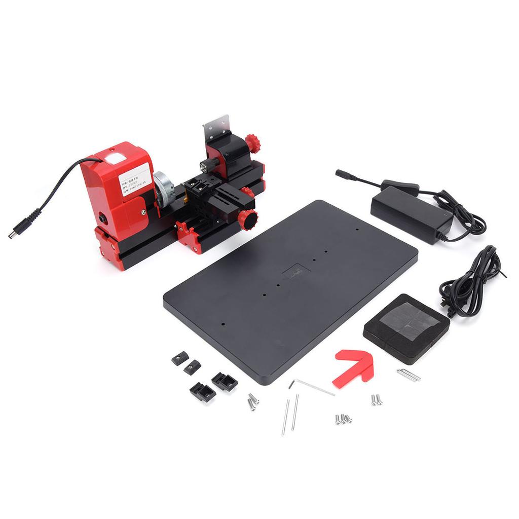 Mini Motorized Lathe Machine DIY Power Tool 20000rpm 24W Z20002 Mini Motorized Lathe Machine Power Tool Z20002 Mini Metal Lathe