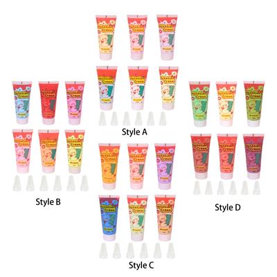 6 Stück Simulations-Schlagsahne-Kleber-Set, Handgemacht 50G DIY Handyhülle für Haare