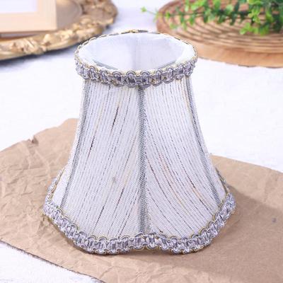 Europe Retro Lampshade Jacquard Fabric Chandelier Handmade Cloth Lampshade 13x12x8cm Wall Lamp Cover Enclosure Accessories