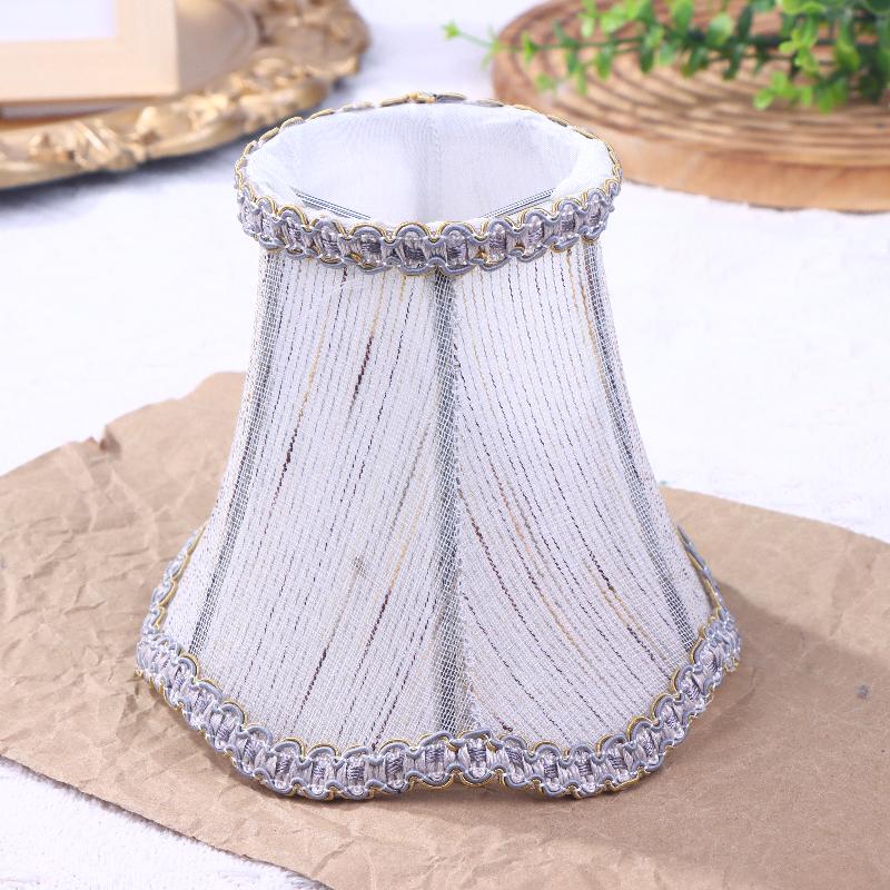 

1 шт. Крышка настенного светильника Корпус Аксессуары Европа Ретро Абажур Жаккардовая ткань Люстра Ручная работа Тканевый абажур