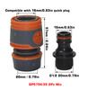 2 Stück Gartenschlauch Schnellkupplungs-Set 1/2" & 3/4" Wasserrohr-Anschlussadapter für Gartenbewässerung, Autowäsche & Außenbewässerung