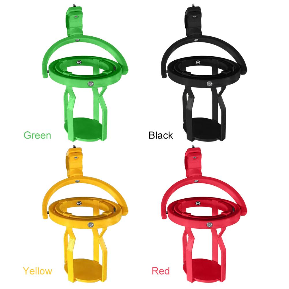 1-5PCS Gyroscopic Cup Holder Self Leveling Cup Holder Clamp Adjustable Clip On Hanging Cup Holder for Bicycles Electric Scooters