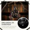 Outdoor Hanging Succulents Container Bat Plant Pot, Gothic Planter for Flowers & Vines, Unique Black Garden Decor, Balcony Patio Window Hanger, Indoor