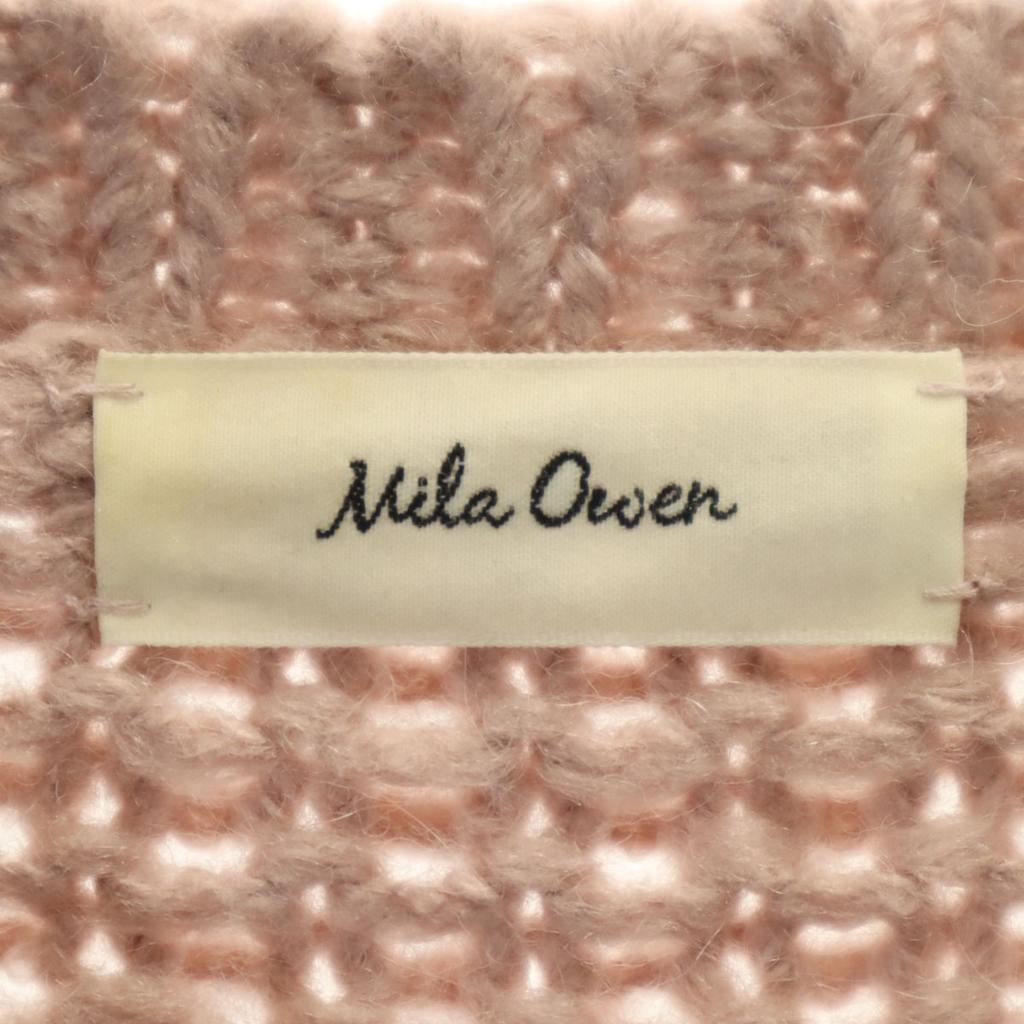 Mila Owen Long sleeve V neck sweater F pink knit Women Used