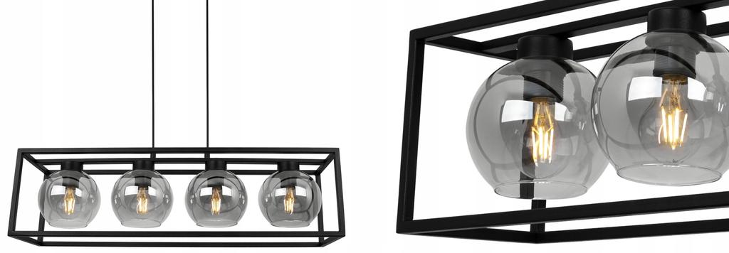 HANGING LAMP CAGE ELEGANT GLASS BALL