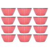 12PCS Salad Bowls Fruit Food Soup Serving Bowl Tableware for Home Restaurant Use