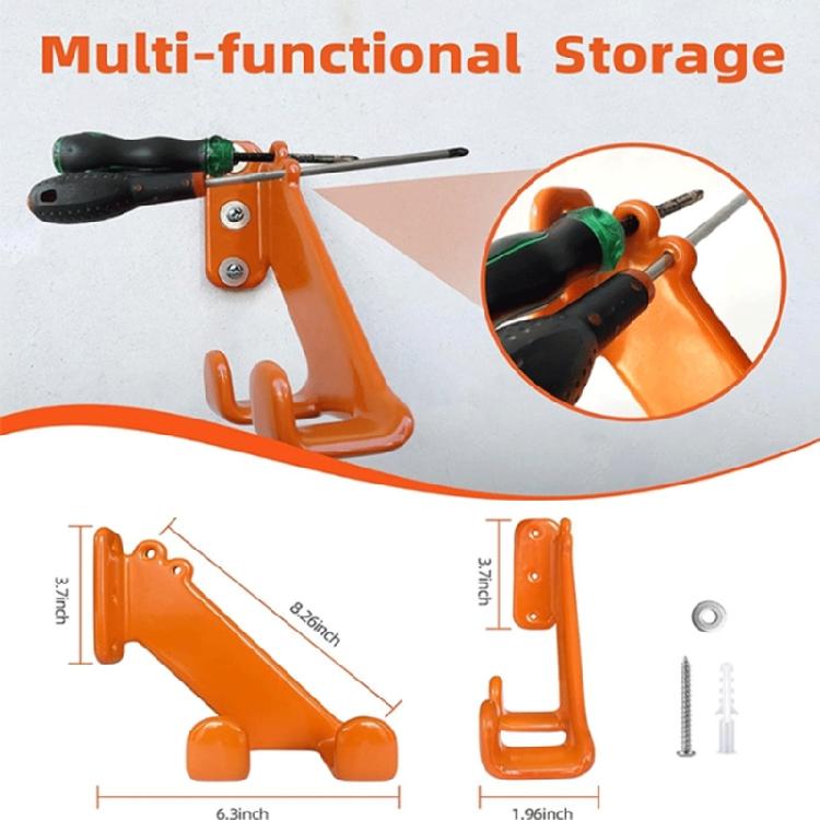 Easy to Install Secure Chainsaw Mount Hanger Rack Stand Rust Resistant for Professional Gardeners and DIYer Enthusiasts