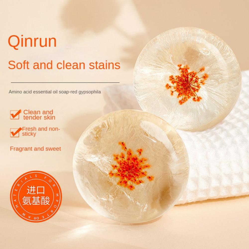 Amino Acid Essential Oil Soap Handmade Essential Oil Soap Mild Transparent Soap Hydrating Cleansing Soap Face Soap