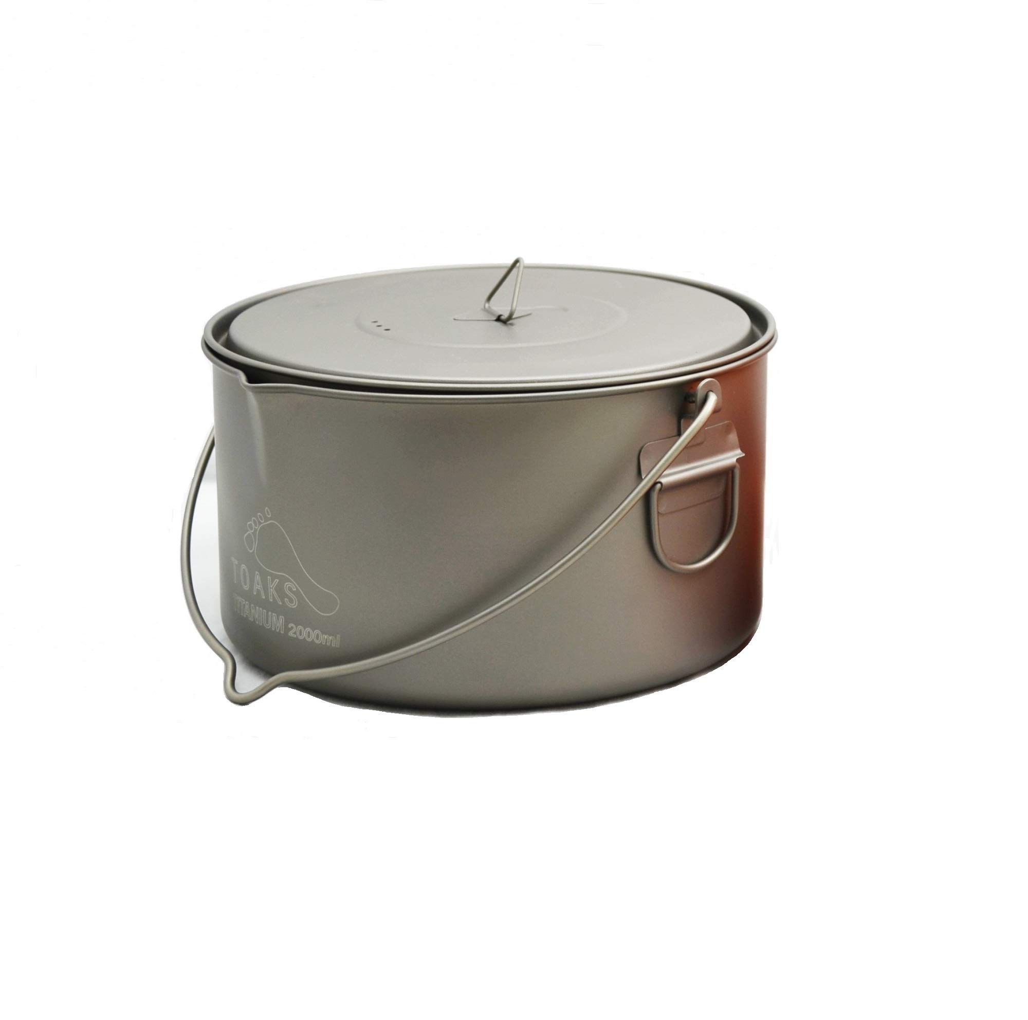 TOAKS Titanium 2000ml Pot with Bail Handle (TOAKS) POT-2000-BH
