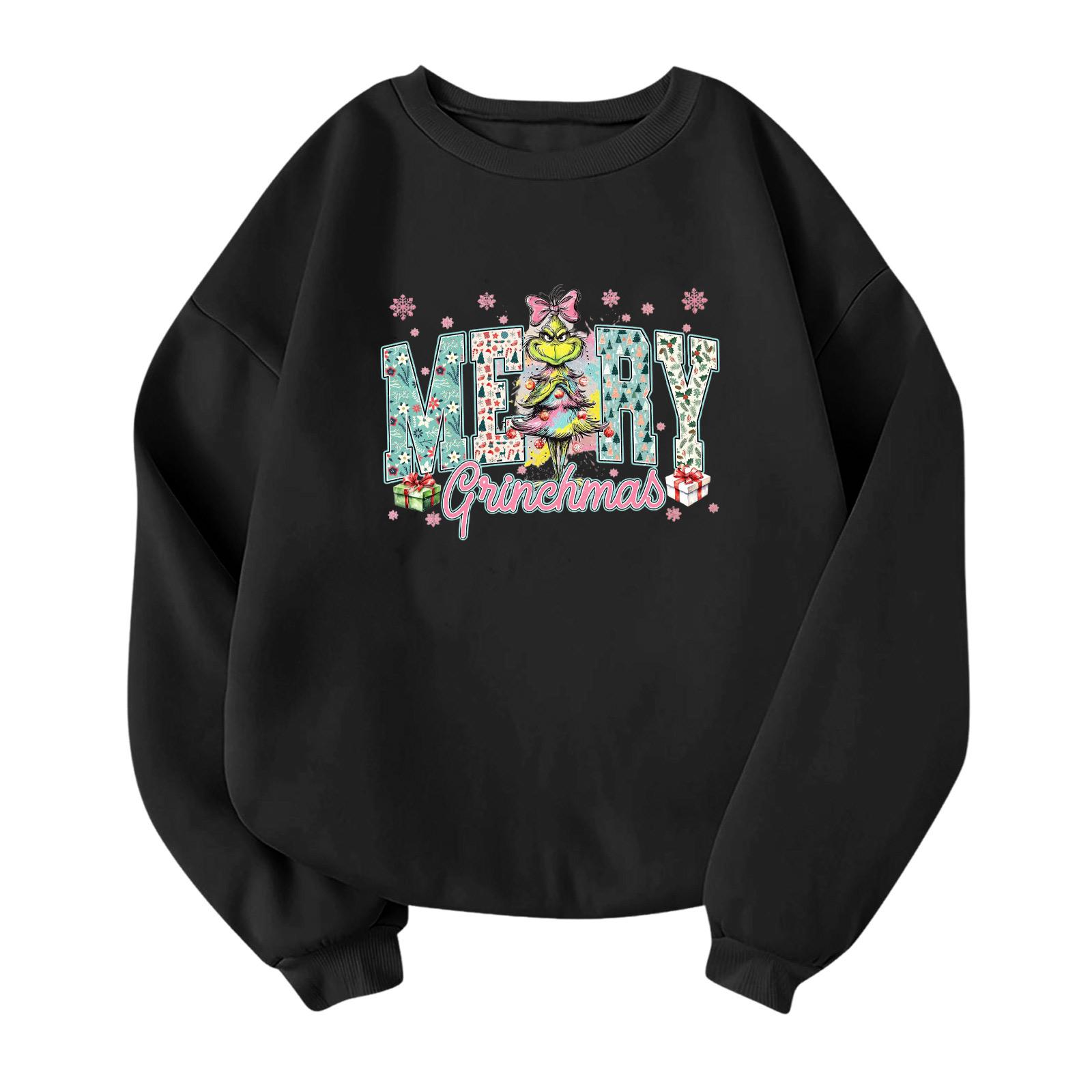 

Детский модный легкий пуловер с длинным рукавом и круглым вырезом с карманами, пуловер с принтом 100 чёрный