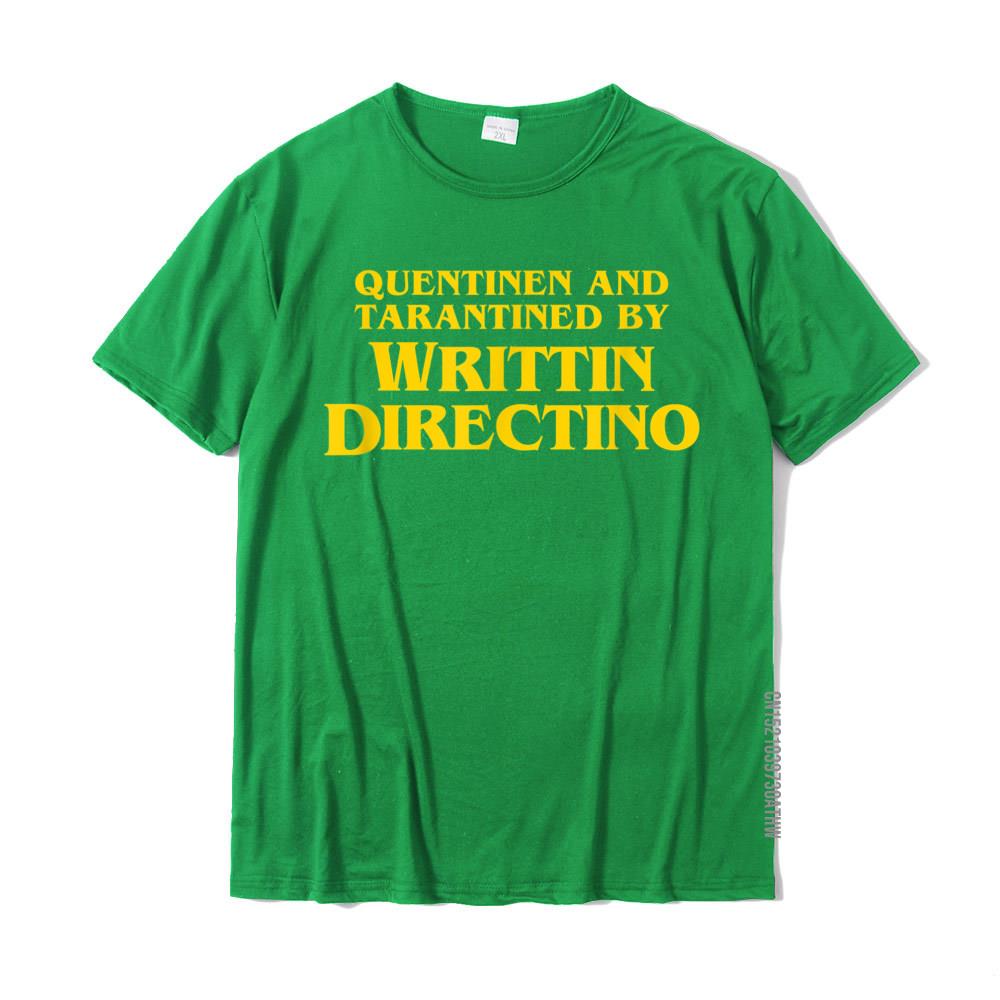 Quentinen And Tarantined By Writtin Directino  Funny Meme TShirt Tops Tees Hot Sale Normal Cotton Men T Shirt Crazy