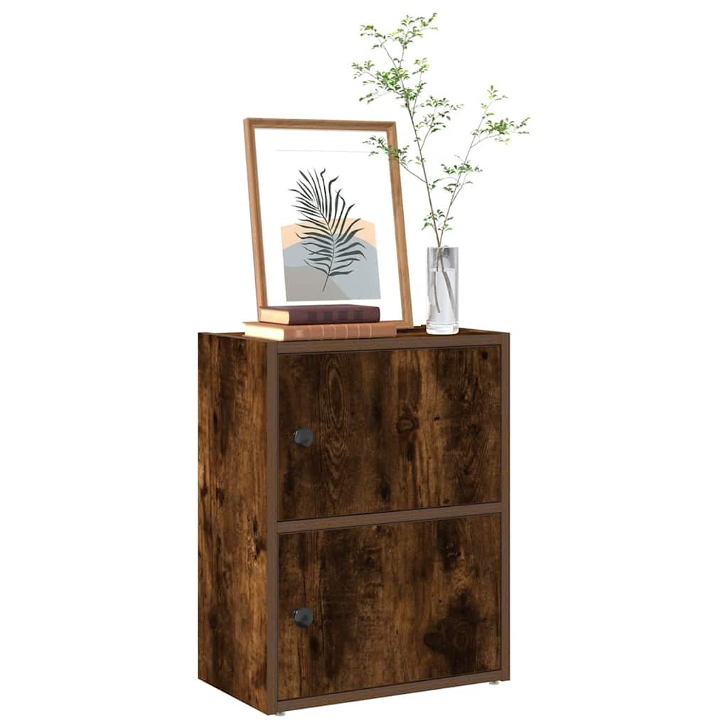 Bookshelf Smoked Oak 40x24x52 Cm Engineered Wood