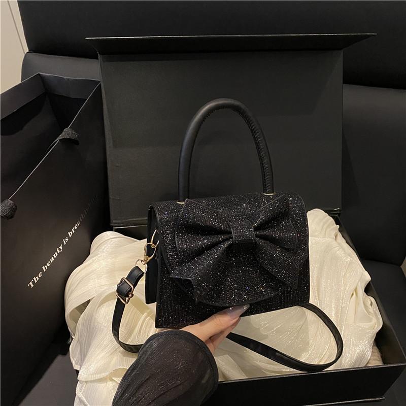 Leichte Luxus Strass Tasche, Handtasche, Abendkleid, Dinner Tasche, Schleife