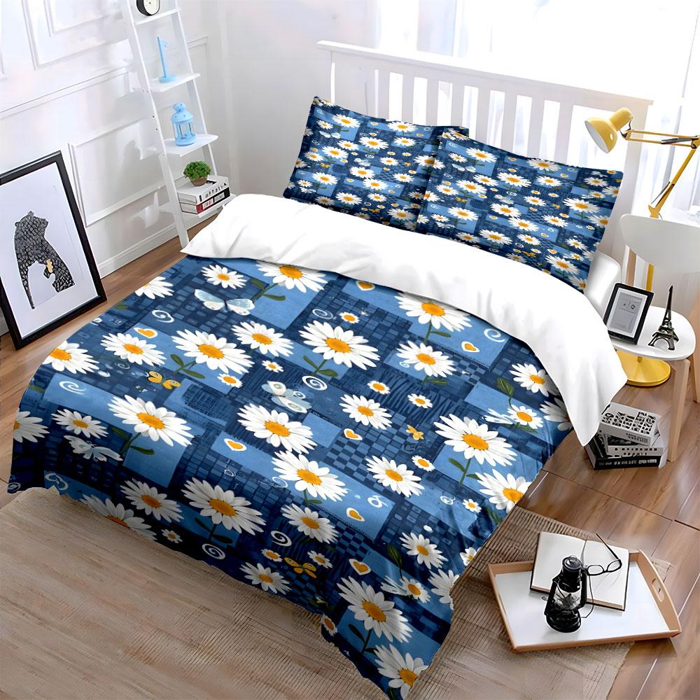 "Dreamy Daisy Symphony" Bedding sets Duvet covers Pillowcases(1* Duvet Cover 2* Pillowcases without duvet insert)