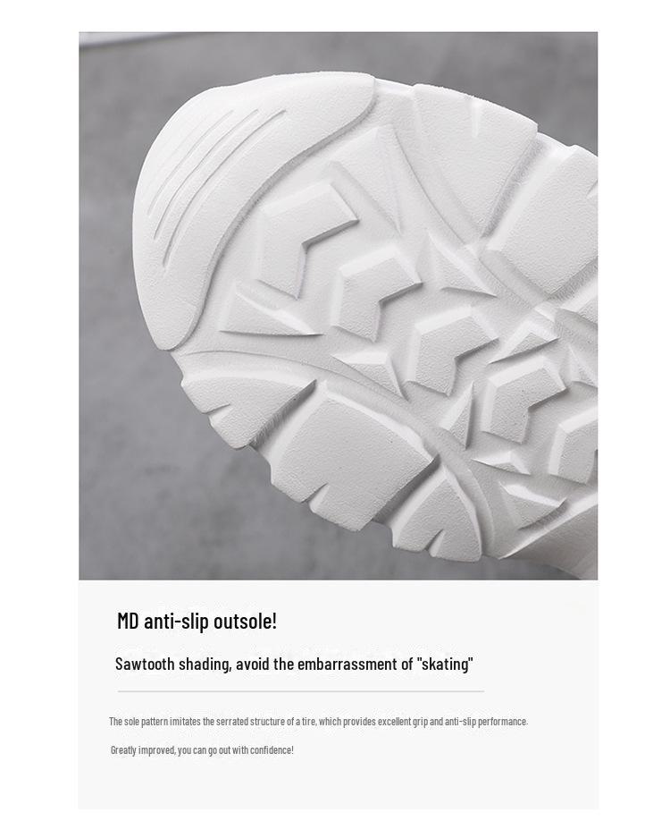 Pantofi de toamnă din piele neagră impermeabilă pentru femei - pantofi ușori, cu talpă groasă, antiderapante, cu fund moale pentru călătorii