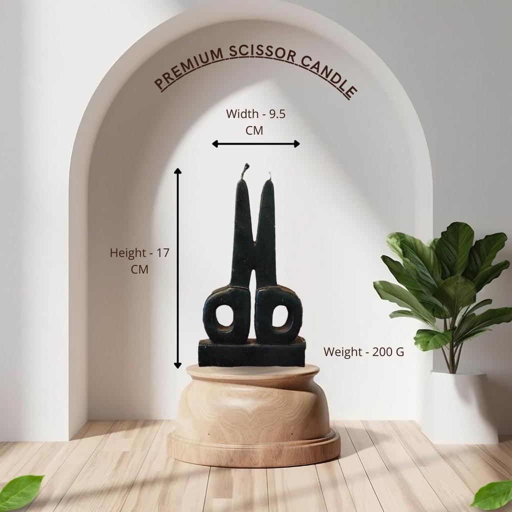 Scissor Candle Hecate Jyotish Mystic Mall Decorative Soy Blend Wax Candle