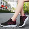 Women's Versatile Spring Style Breathable Flyknit Mesh Casual Shoes - Color Block Fashion Sports Sneakers
