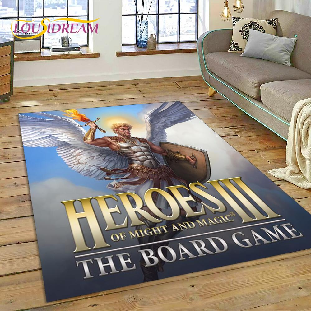HD Heroes of Might and Magic Retro Games Rug Carpet for Living Room Bedroom Decor,Floor Mat Non-slip Decoration for Sofa Doormat