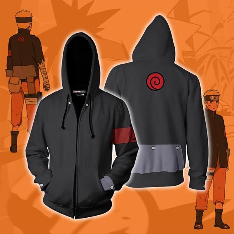 Naruto 3D-Druck Hoodie für Paare - Frühling/Herbst Stil Sportbekleidung