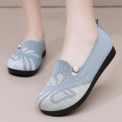 Damenschuhe, vielseitige Sommerschuhe, neue, atmungsaktive und bequeme Freizeitschuhe aus Fly Woven, Schuhe mit weicher Sohle für faule Menschen