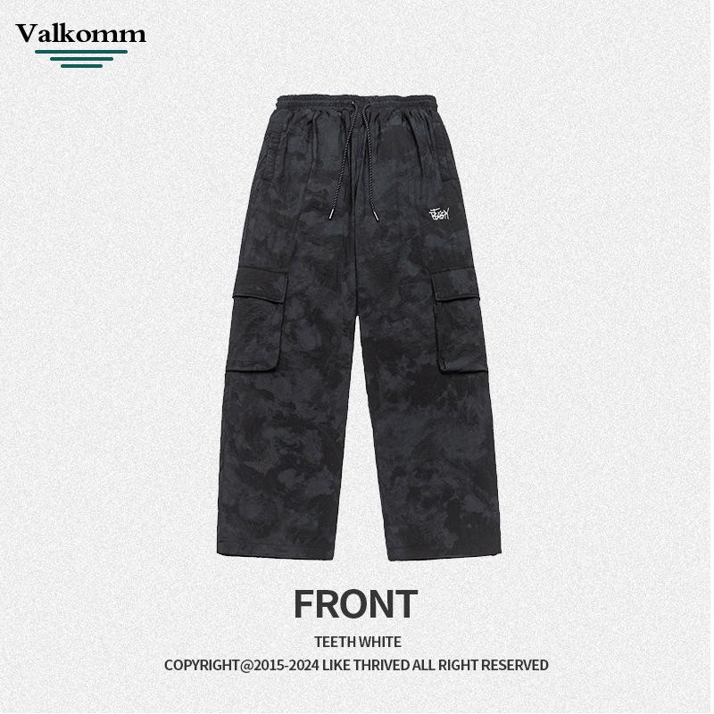 Winter New Men'S Down Workwear Thickened Straight Tube Duck Down 90 White Duck Down Outer Wear Waterproof And Cold Resistant Down Pants