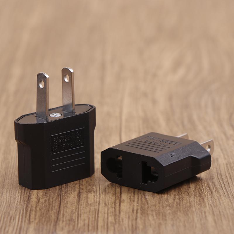 2Pcs European Us Au Eu Us To Eu/Eu To Us Plug Adapter Euro Travel Power Adapter Plug Outlet Converter Socket