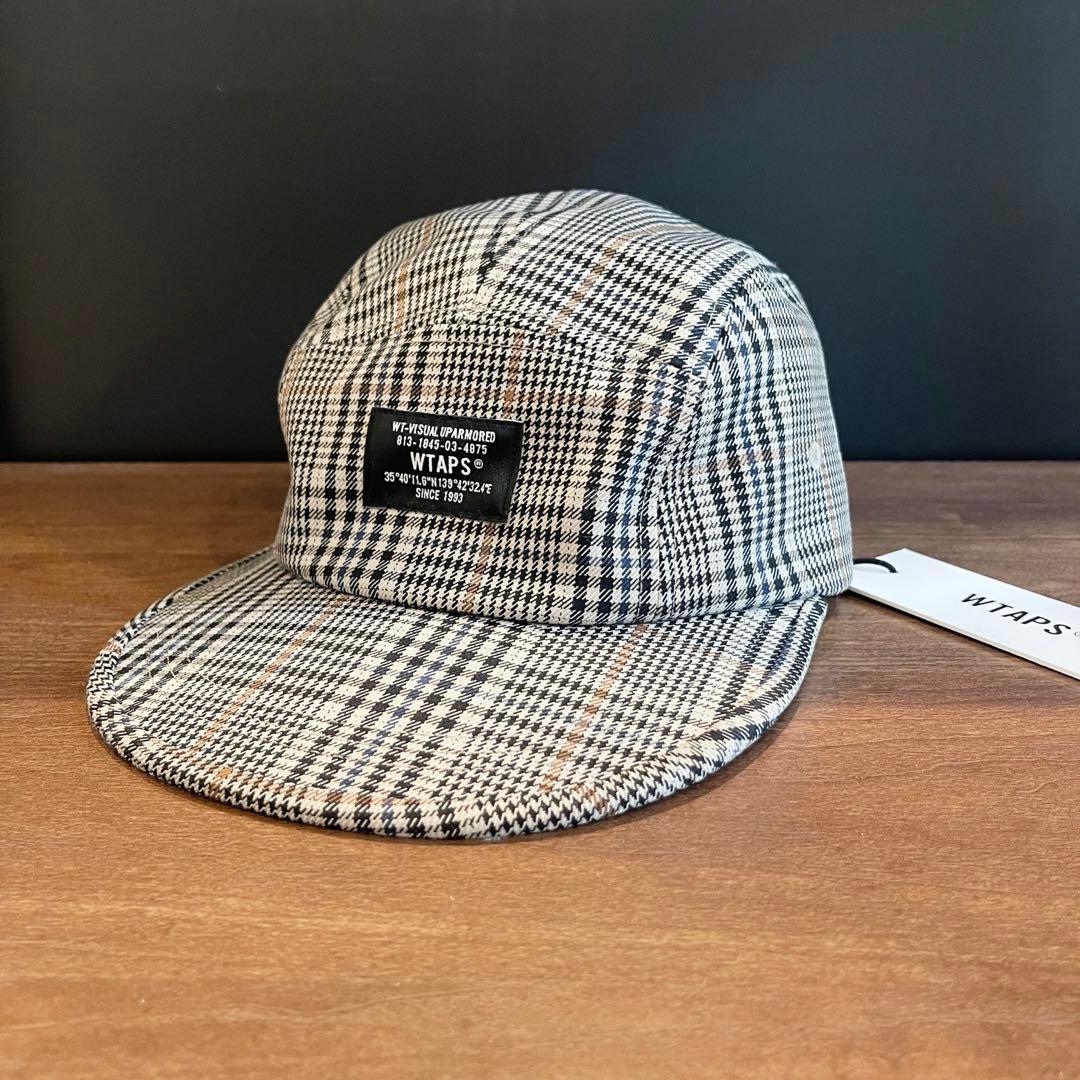 Used WTAPS Plaid Cap Free Size Plaid Glen Check Houndstooth