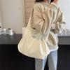 Shoulder Bag Women's Large Capacity Pleated Solid Color Tote Bag