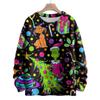 Ladies' Fashionable Casual Long Sleeved Christmas Cute Printed Round Neck Knitted Yarn
