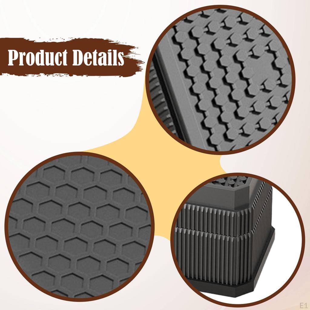 4 Stück Bettstuhl Beinerhöhung Mehrzweck Stoßdämpfung Erhöhungen Verlängerungen für Unterlegscheiben