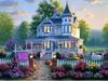 Diy Diamond Embroidery 5D Landscape Forest Hut Cross Stitch Riverside Path Round Diamond Painting Mosaic New Year Gift