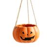 Halloween Pumpkin Planter Pot for Outdoor Garden Fall Decoration – Faux Pumpkin Prop for Yard Display