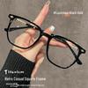 Anti-Blue Light Large Square Frame Glasses for Women – Stylish Black Design #86032