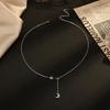 Trendy Star Moon Titanium Steel Necklace Women Small Pendant Jewelry 14K Gold Plated Fashion Gift
